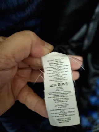 Chaquetón pelo Elogui - Corte Ingles azul y negro