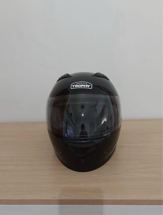 Casco Moto integral Trophy Talla XL Negro NUEVO