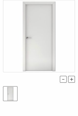 Puerta interior abatible blanca