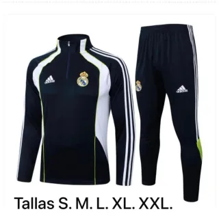 Conjunto Adidas Chándal Negro y Blanco