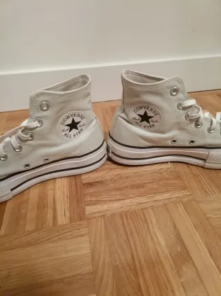 Botas Converse All Star Beige/Blanco