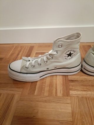 Botas Converse All Star Beige/Blanco