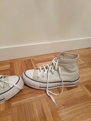 Botas Converse All Star Beige/Blanco