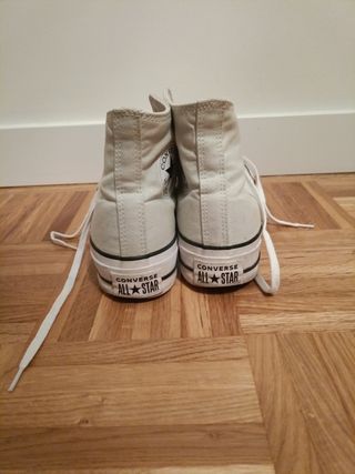 Botas Converse All Star Beige/Blanco