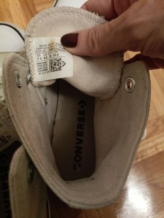 Botas Converse All Star Beige/Blanco