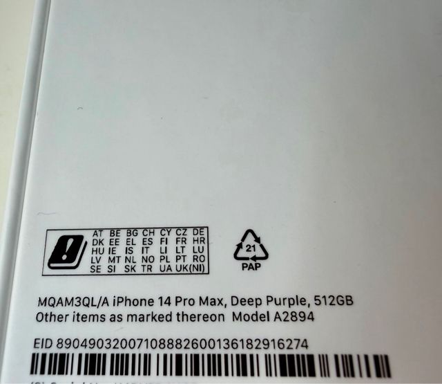 iPhone 14 Pro Max 512GB Morado + AppleCare activo