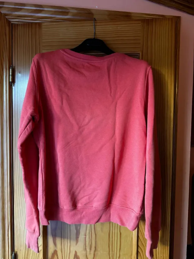 Sudadera Rams con capucha rosa talla M