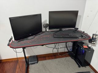 Mesa Gaming Negra 150x60cm
