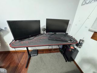 Mesa Gaming Negra 150x60cm