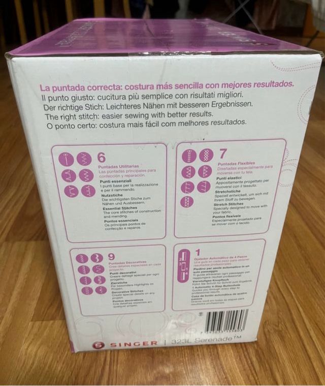 Máquina de coser 323 L a estrenar!