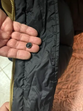 Giubbotto uomo double face senape nero