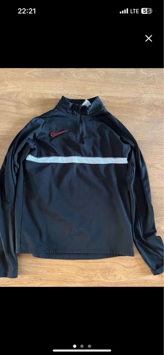 Sudadera Nike cremallera negra Talla S