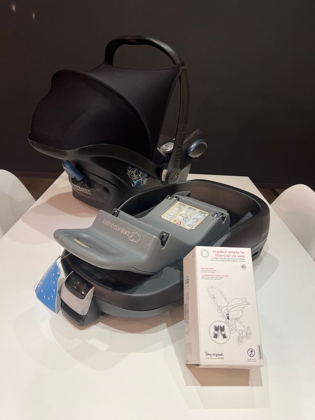 Maxi-Cosi + Base Bébé Confort + Adaptadores Bugabo