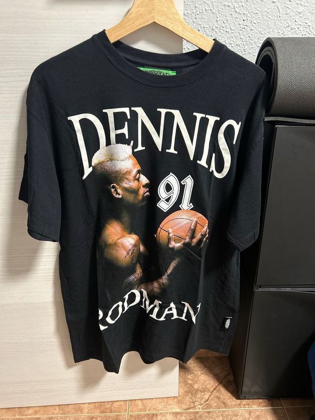Camiseta Dennis Rodman 91 Negra Talla L