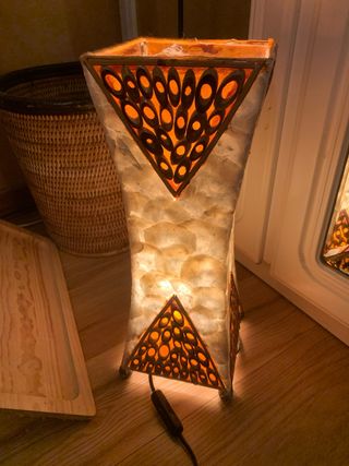 Coppia Abat-jour Madreperla e Legno