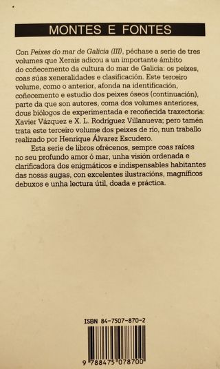 Peixes. Peces. Fauna marina. Galicia