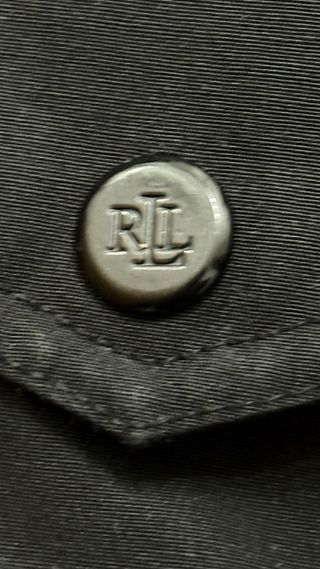 Abrigo Ralph Lauren negro con capucha