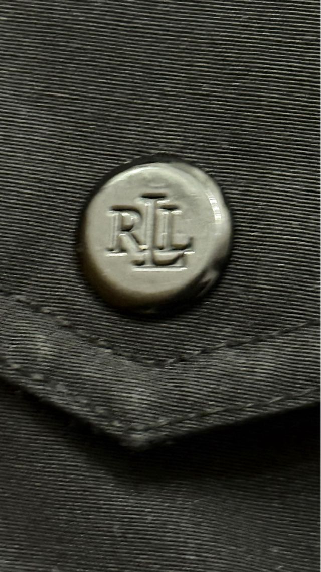 Abrigo Ralph Lauren negro con capucha