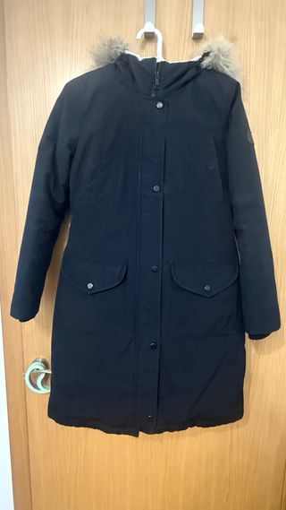 Abrigo Ralph Lauren negro con capucha