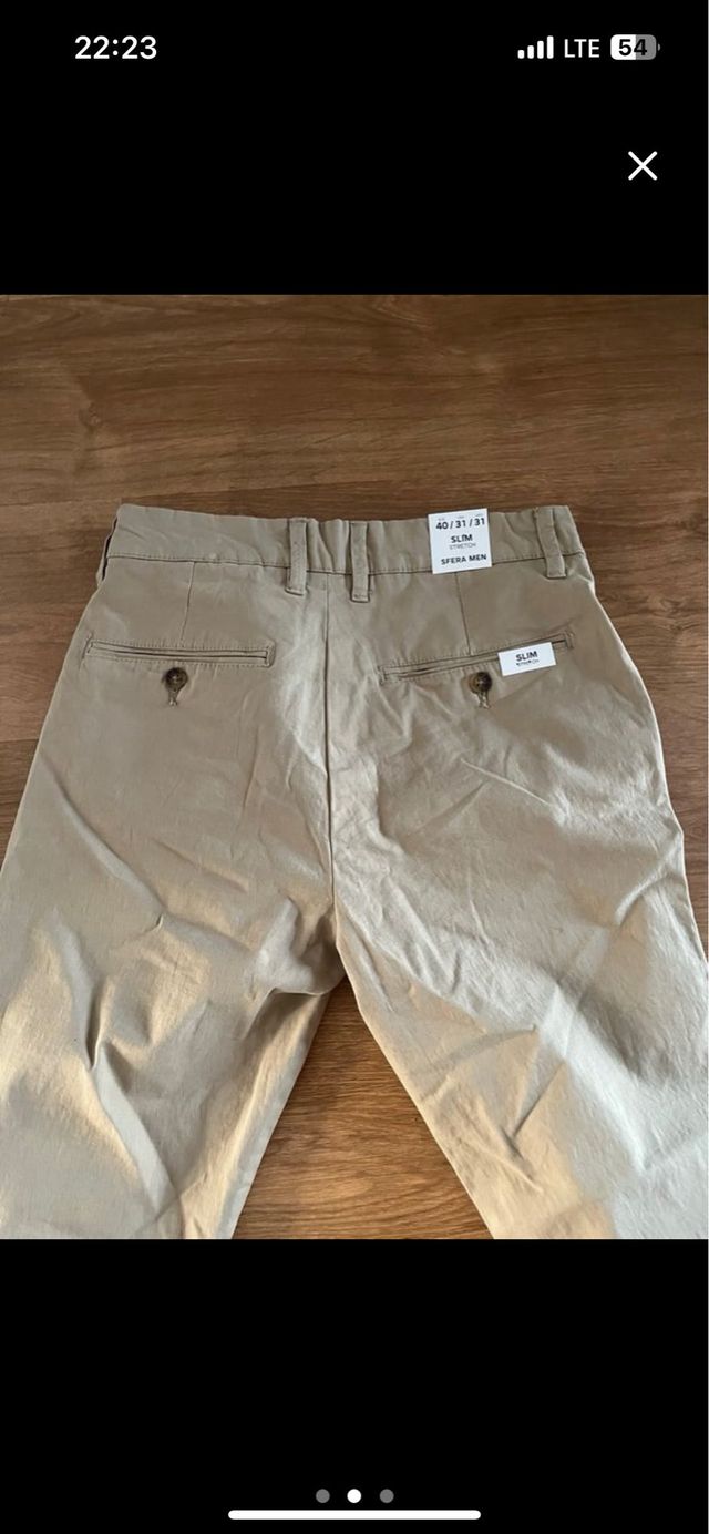 Pantalones chinos Sfera T40 beige