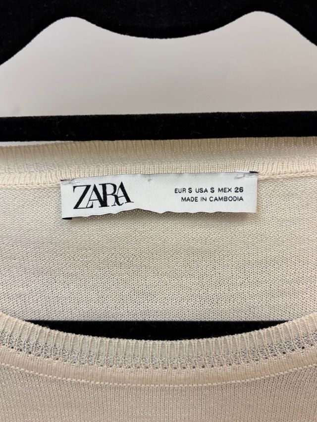 Jersey fino Zara rayas blanco y negro