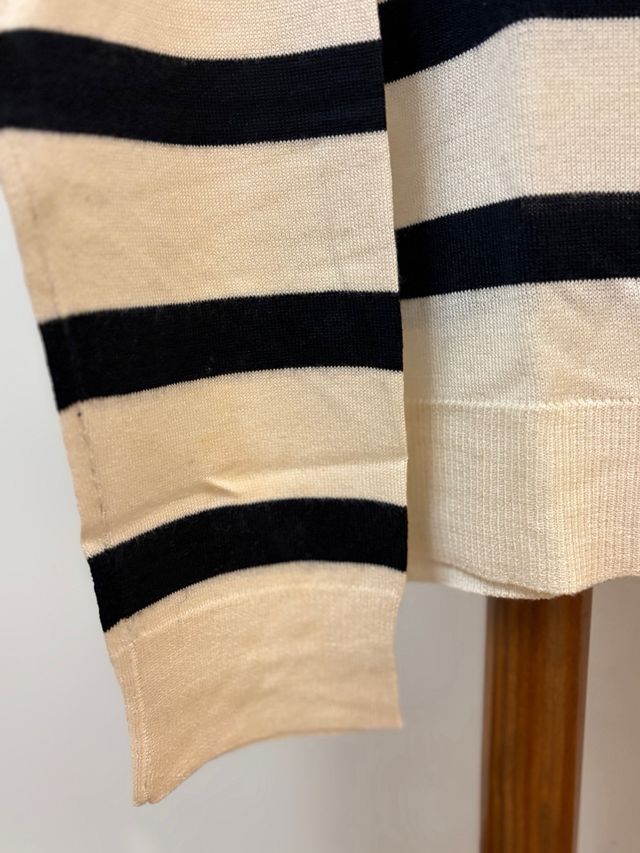 Jersey fino Zara rayas blanco y negro