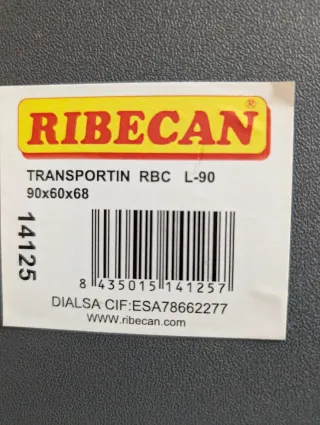 Transportín Perro Grande Beige/Negro