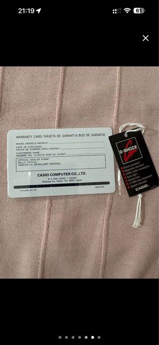 Reloj G-Shock Transparente Multicolor