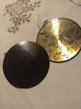 Pendientes Aros grandes Mariposa Estilo Japonés