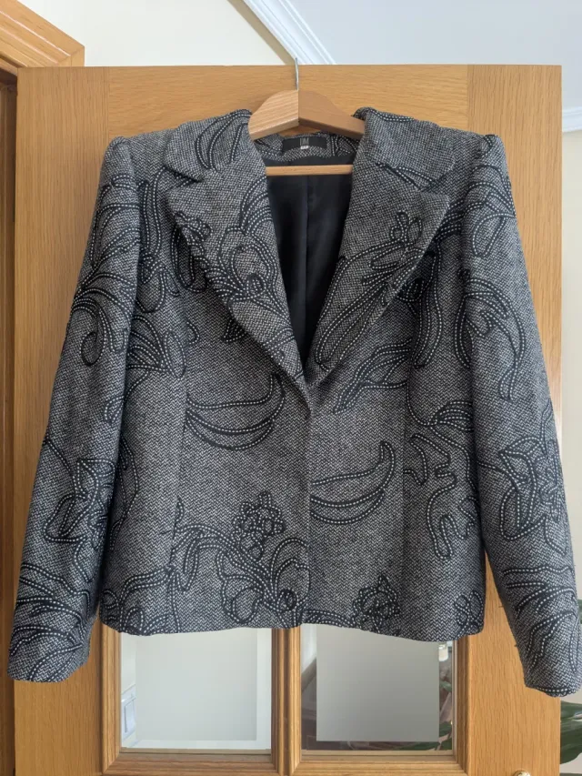 Chaqueta de vestir estampada