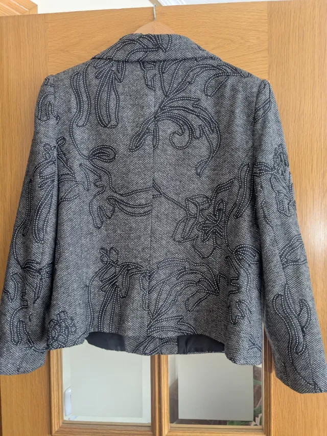 Chaqueta de vestir estampada