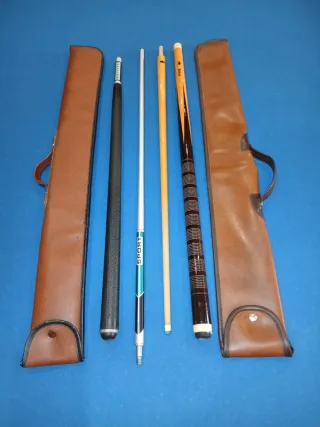 Tacos de billar con fundas