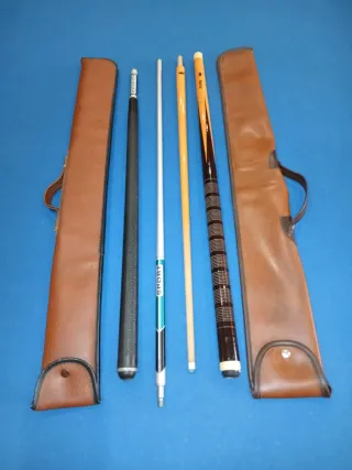 Tacos de billar con fundas