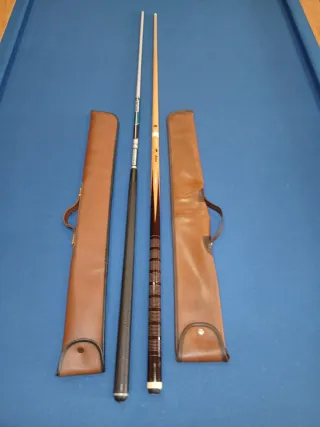 Tacos de billar con fundas