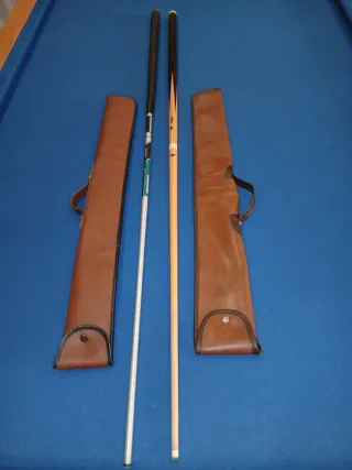 Tacos de billar con fundas