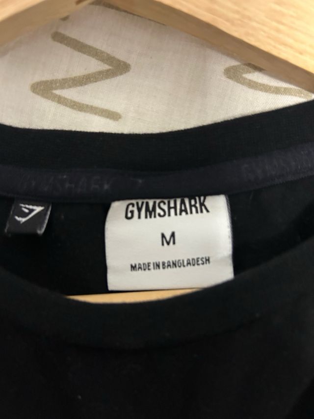 Camiseta Gymshark Negra Talla M