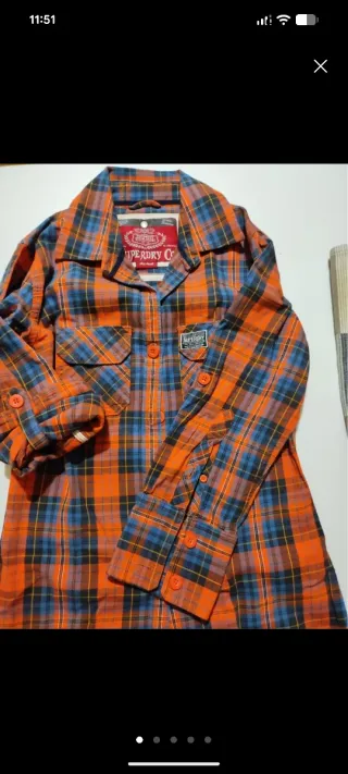 Camisa cuadros Superdry Talla M