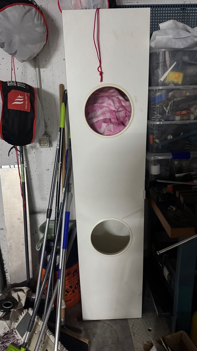 Mueble con 2 cestas y 2 baldas