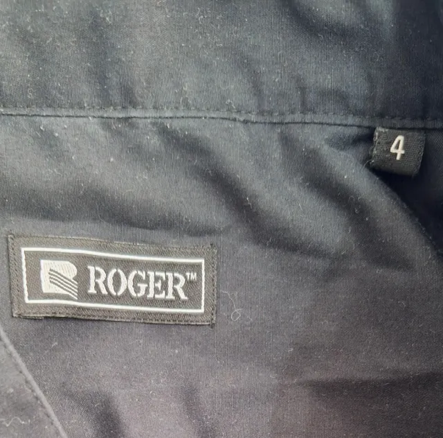 Camisa Negra Roger Cuello Mao, tela antimanchas