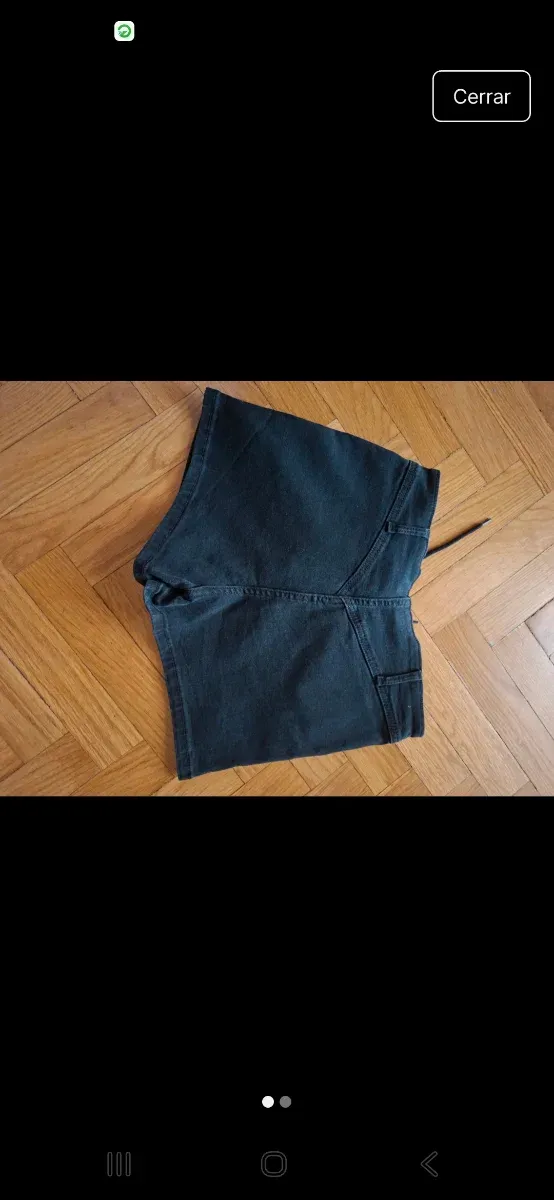 Pantalón corto vaquero negro