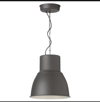 Lámpara Techo Industrial Gris Metal