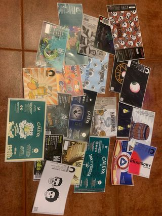 Lote 20 etiquetas de cerveza artesanal sin usar