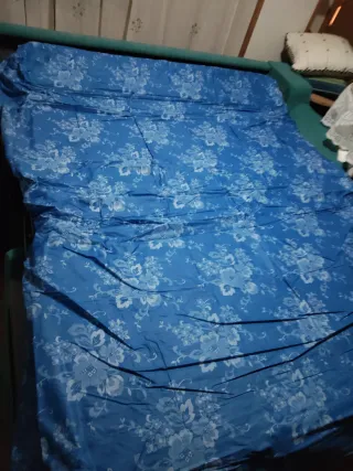 Sofá Cama Azul Tela