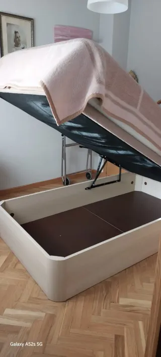 Sofá Cama Azul Tela