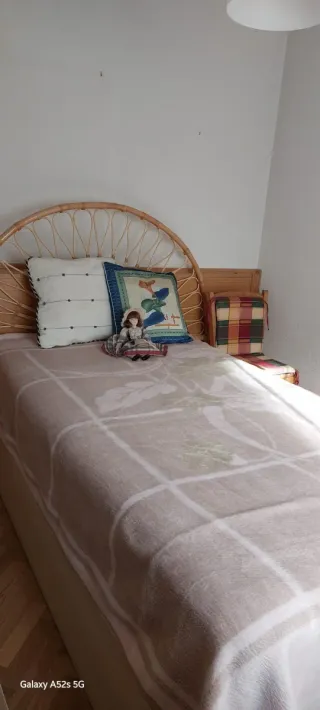 Sofá Cama Azul Tela