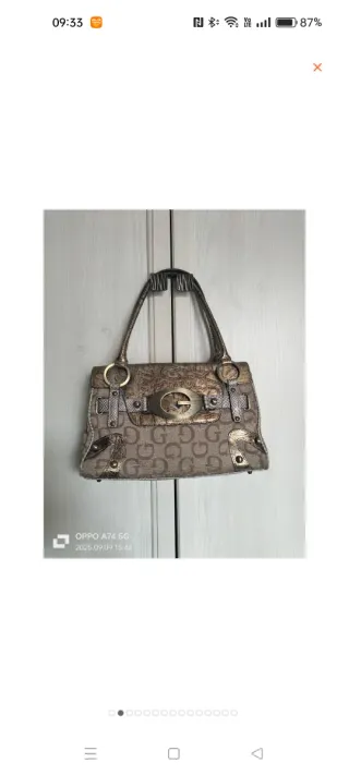 Borsa Guess Vintage  Beige e Oro