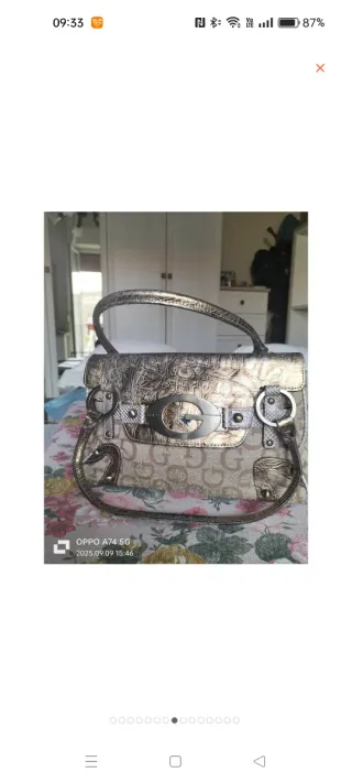 Borsa Guess Vintage  Beige e Oro