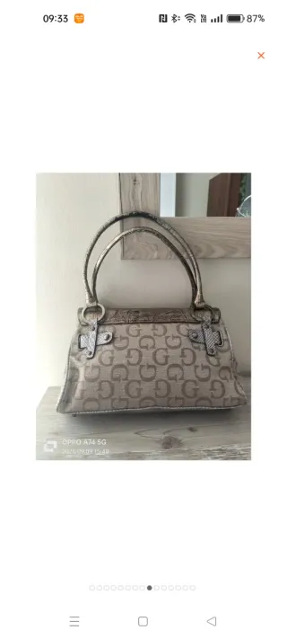 Borsa Guess Vintage  Beige e Oro