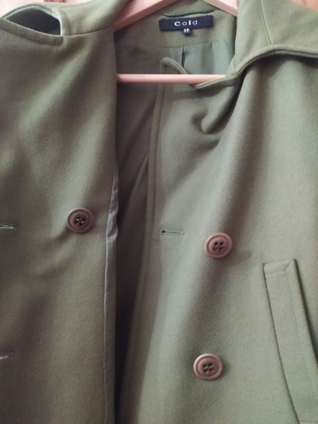 Chaquetón verde Cold talla M