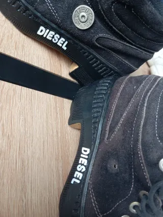 Botines Diesel ante negro